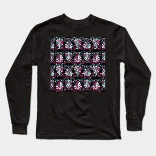 Fuschia Nouveau Fans Long Sleeve T-Shirt